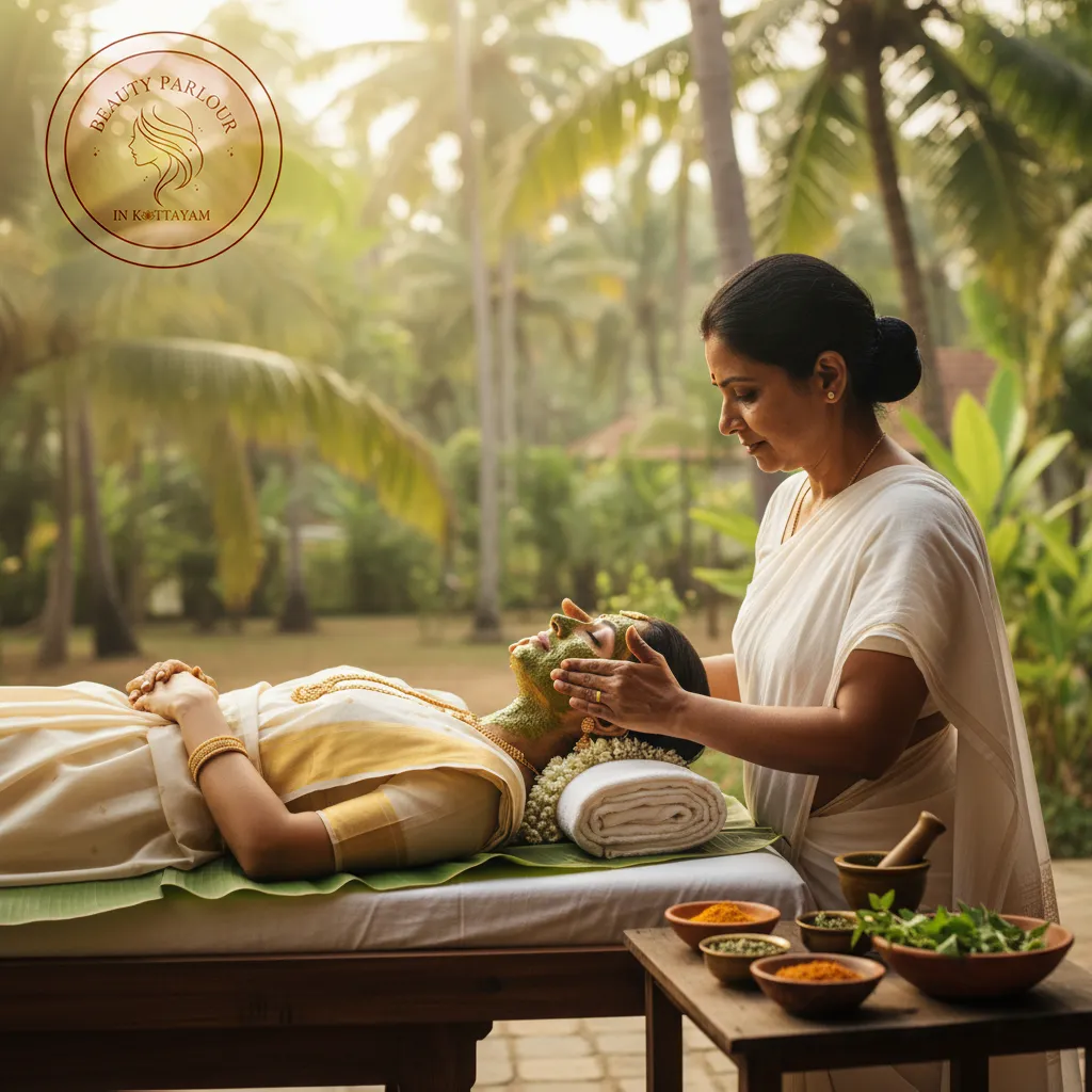 Ayurvedic bridal facial Kerala spa