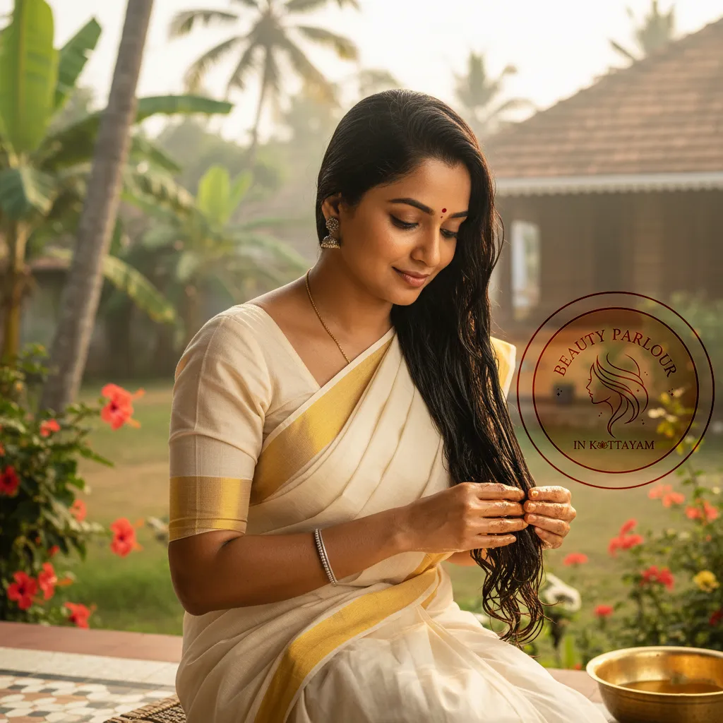 Kerala coconut oil hair therapy for silky hair Coconut Oil Hair Therapy for Silky, Frizz-Free Hair