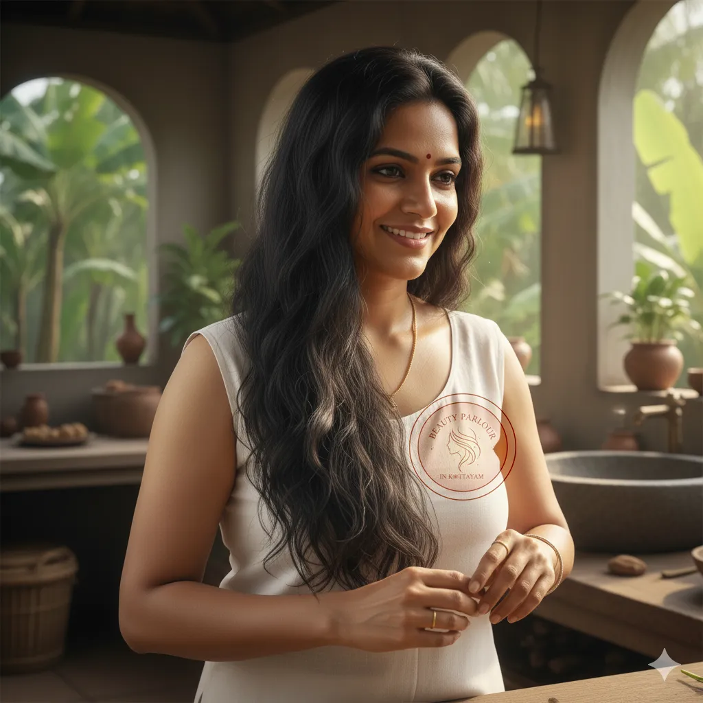 Silky shiny hair result after banana mask Kerala Silky shiny hair result after banana mask Kerala