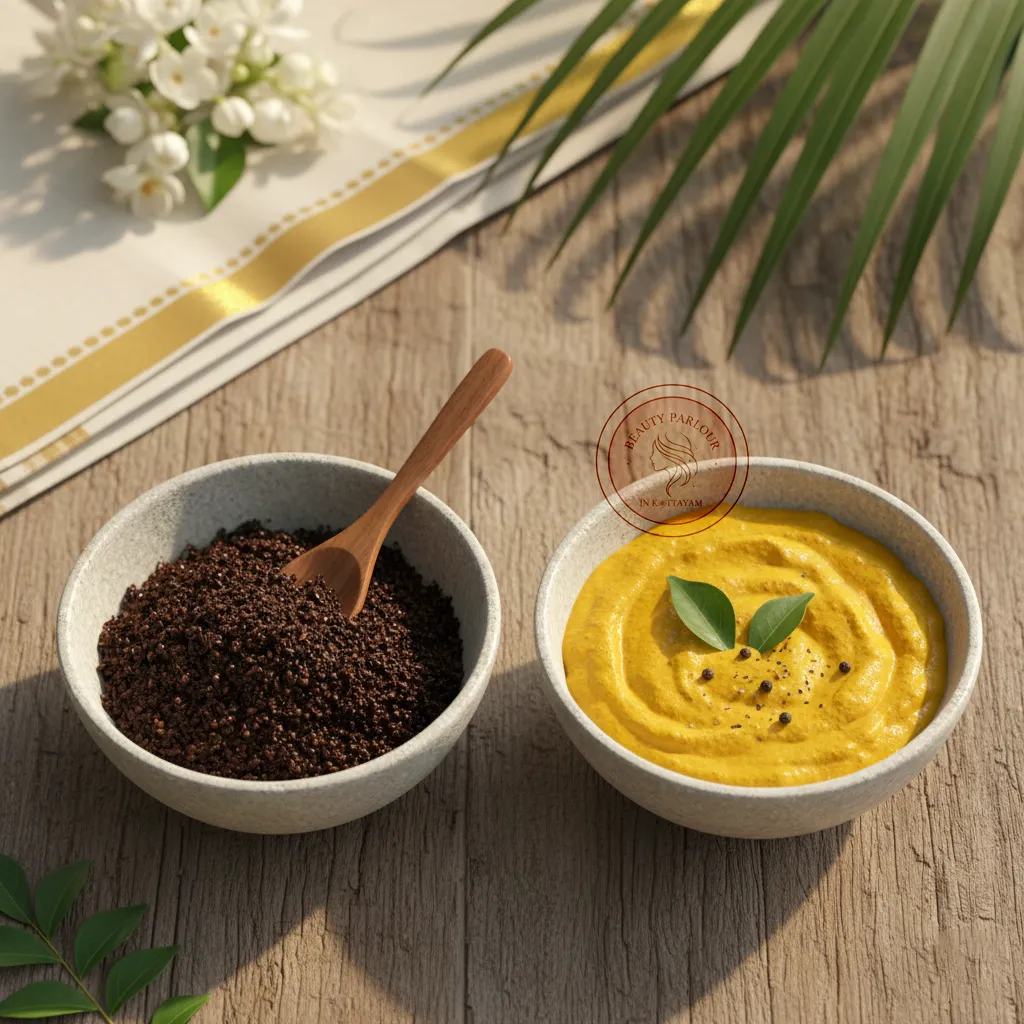 turmeric paste in bowls