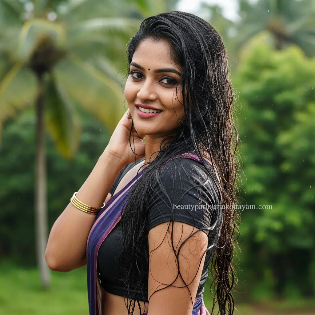 Kerala woman outdoors