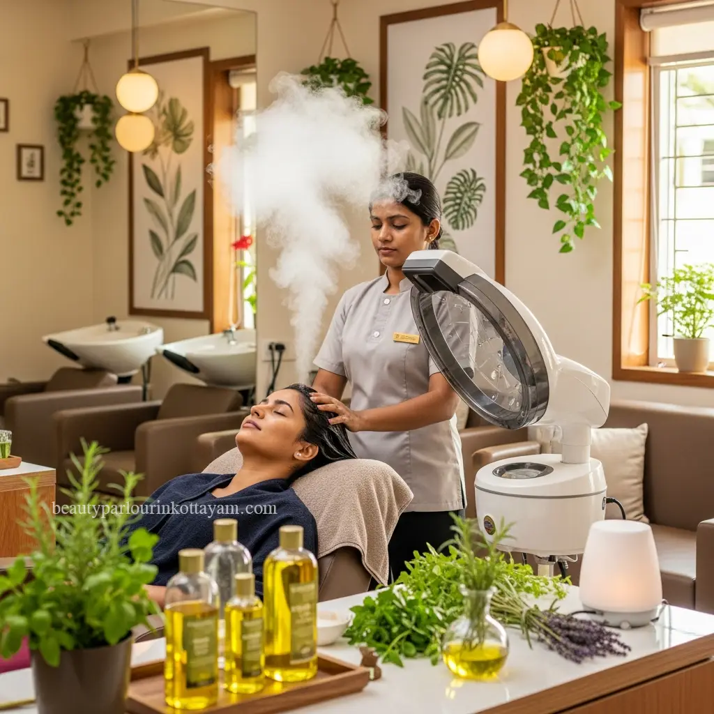 Professional hair spa in Kottayam