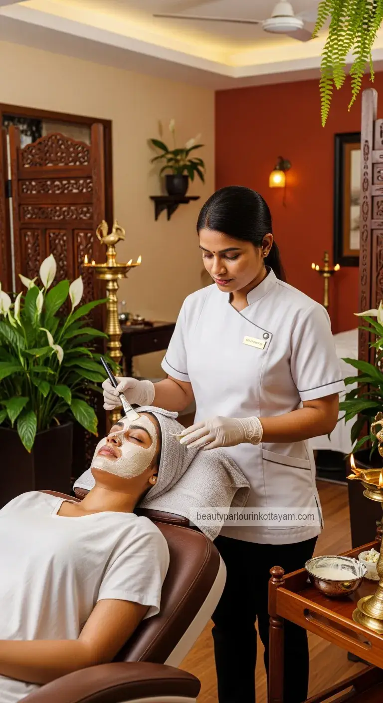 luxury facial session Kottayam salon luxury facial session Kottayam salon