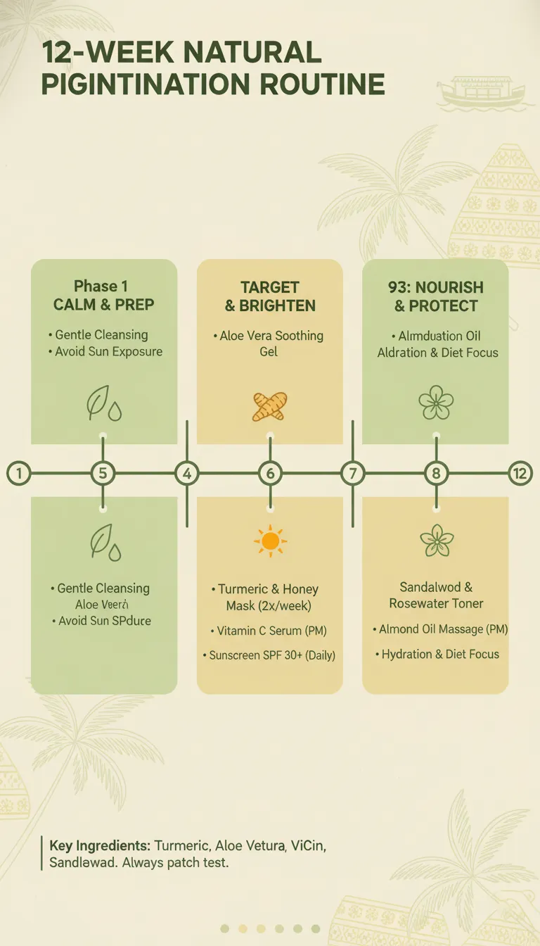 12 week pigmentation routine Kerala